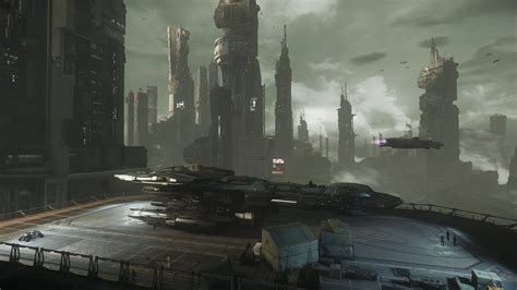 Star Citizen - ArcCorp Walk Around - YouTube