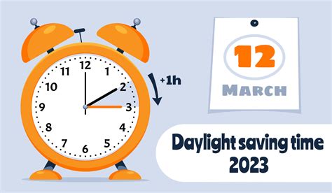 DayDaylight Saving Time March 12, 2023 Concept. Clock set to an hour ...