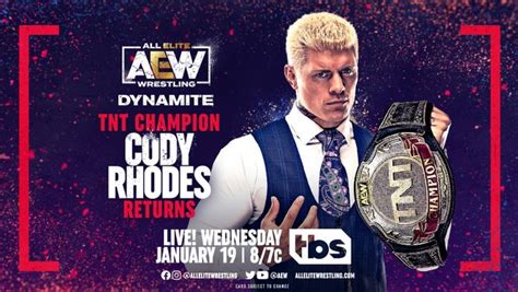 Update On Cody Rhodes' Status For Tonight's AEW Dynamite