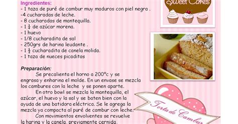 Sweet Cakes: Receta de Torta de Cambur