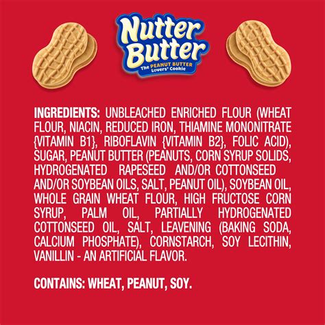 Nutter Butter Cookies Nutrition - 1 Bowl Vegan Peanut Butter Cookies ...