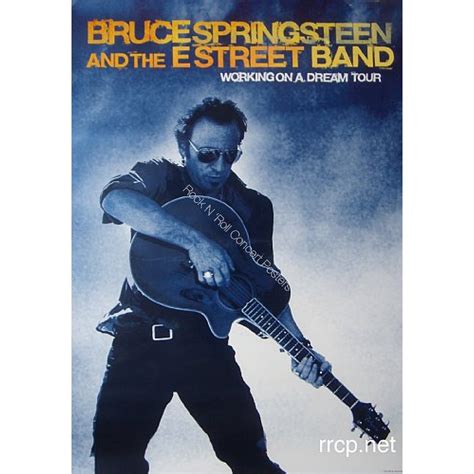 Bruce Springsteen Working On A Dream Tour Poster Original 1st printing ...