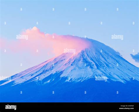 Mt. Fuji during sunrise Stock Photo - Alamy