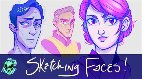 Sketching Faces || Digital Art Practice - YouTube