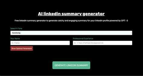 Linkedin Summary generator - LazyApply