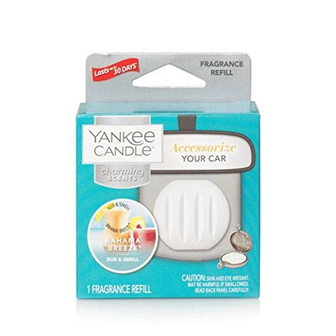 Yankee Candle Charming Scents Car Air Freshener Refill, Bahama Breeze ...