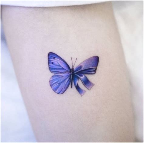 Purple Butterfly Tattoo Designs For Girls