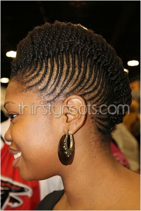 flat twists on natural hair