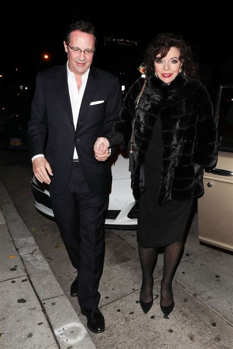 Joan Collins and Percy Gibson at Craig’s in West Hollywood – GotCeleb