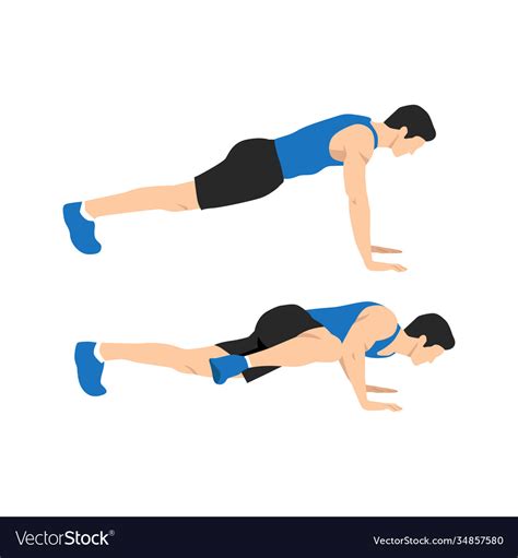 Spiderman push ups exercise Royalty Free Vector Image