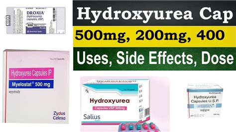 Hydroxyurea capsules usp 500 mg, capsules ip 500mg in hindi, mechanism ...