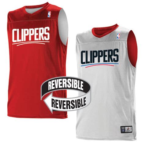 Custom Team NBA Los Angeles Clippers Adult Reversible Jersey