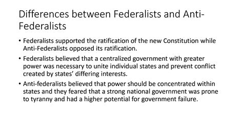 Federalist Vs Anti Federalist