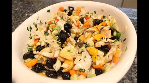 Scungilli Salad Recipe - OrsaraRecipes - YouTube