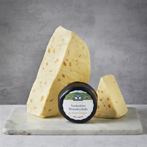 Yorkshire Wensleydale & Stem Ginger Cheese | Yorkshire Cheese Wheels ...