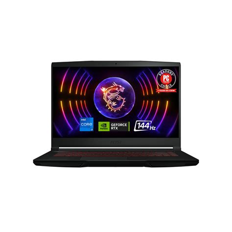 MSI Thin GF63 15.6" 144Hz Gaming Laptop: 12th Gen Intel Core i7, NVIDIA ...