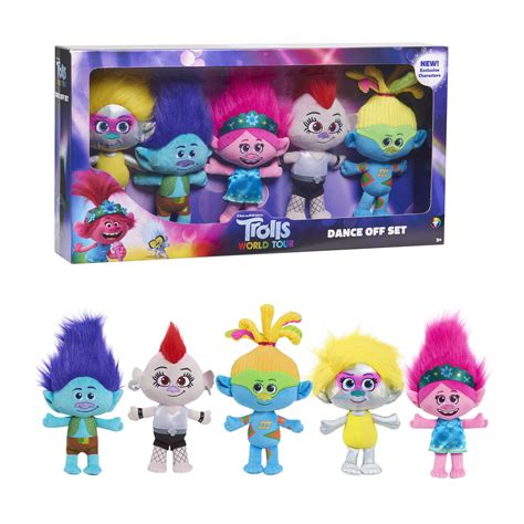 Trolls World Tour Dance Off Plush Set, 5 pieces, Ages 3 + – Deal ...