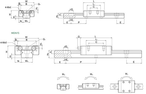 linear guide rail mgn7h 7mm miniature linear guide