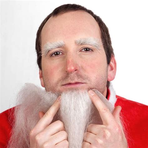 applying Santa Claus makeup. | Holiday makeup, Fantasy makeup, Santa beard