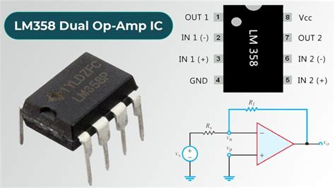 LM358 Dual Op-Amp Features, Pins, Working & Applications