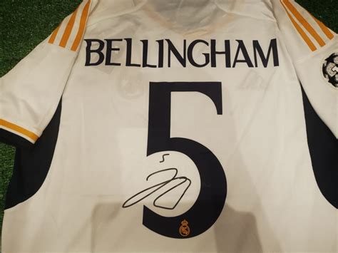 Jude Bellingham SIGNED Real Madrid Signature Shirt/jersey - Etsy