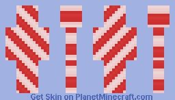 Candy Cane Minecraft Skin