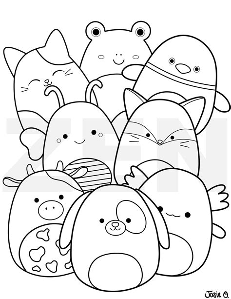 Printable Coloring Squishmallow Coloring Pages - Printable Word Searches