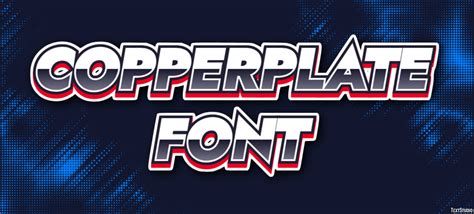 Copperplate Font Text Effect and Logo Design Font