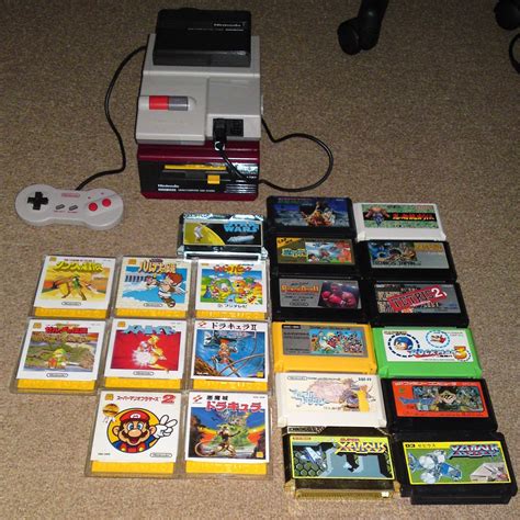 My humble AV Famicom (Japanese Nintendo) & Famicom Disk System ...