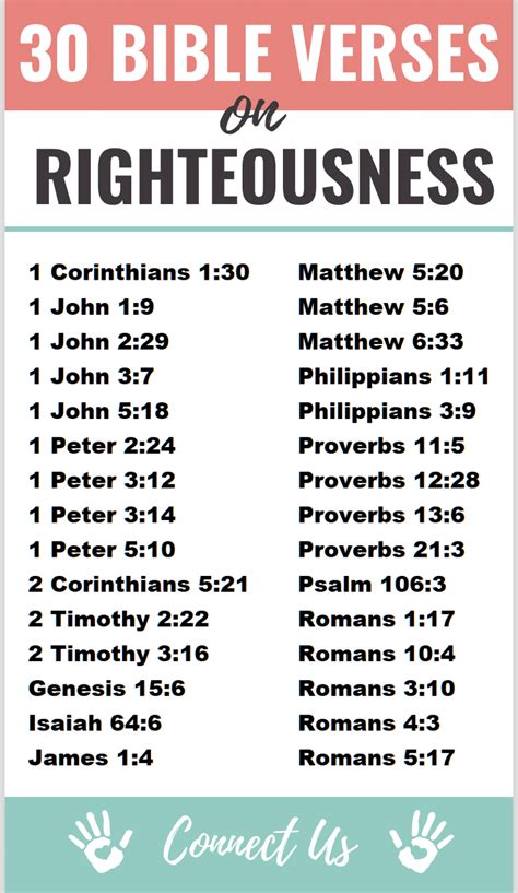 30 Transcendent Bible Scriptures on Righteousness – ConnectUS