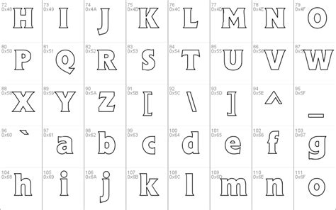 Stine Bold Hollow Windows font - free for Personal