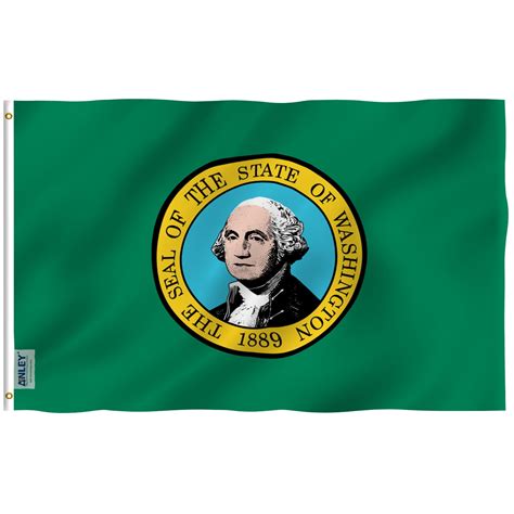 ANLEY 3x5 Foot Washington State Flag - Washington WA Flags Polyester ...