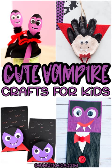 17 Cute Vampire Crafts For Kids | Desert Chica