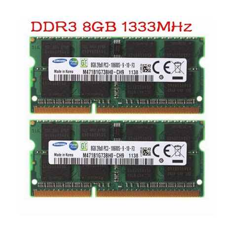 Samsung 4GB 8GB 16G DDR3/3L 1066 1333 1600 1866 Mhz 204PIN Laptop ...