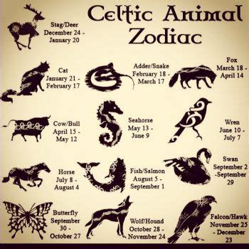 Celtic (Animal) Zodiac Signs | Zodiac Signs (All Cultures)