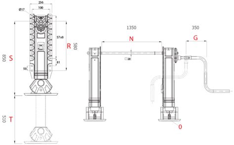 Semi-Trailer Landing Gear (Leg) / 650-850 mm Truck Trailer Jacks