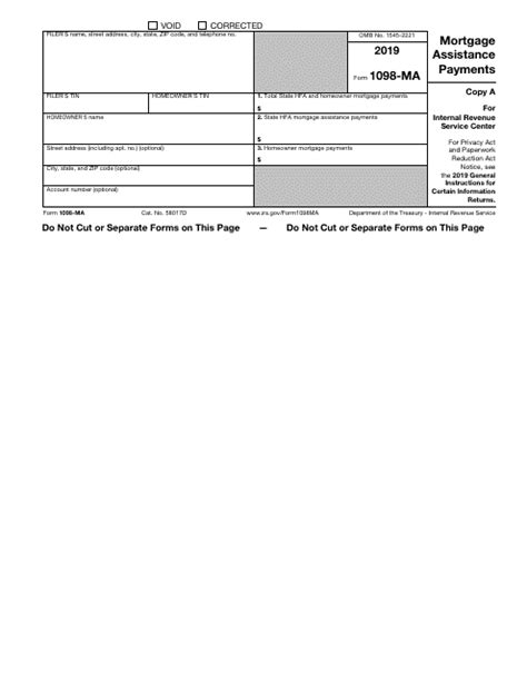 IRS Form 1098-MA - 2019 - Fill Out, Sign Online and Download Fillable ...