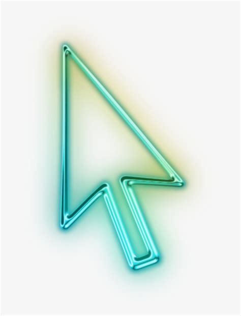 Ftestickers Icon Cursor Arrow Neon Green - Cool Mouse Cursor Png ...