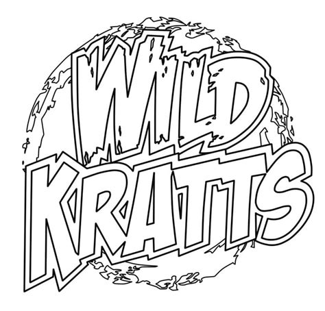 Wild Kratts Logo coloring page - Download, Print or Color Online for Free