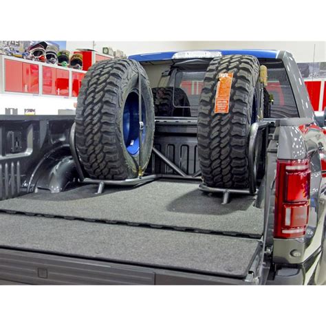 N-Fab F1825CCBC Bed Mounted Tire Carrier Fits F-250 Super Duty F-350 ...