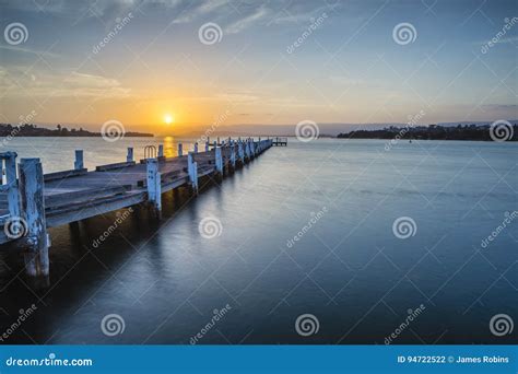 Lake Illawarra sunset stock photo. Image of australian - 94722522