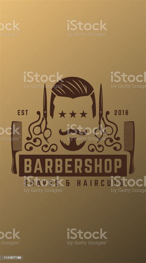 Barber Shop Wallpaper Stock Illustration - Download Image Now ...