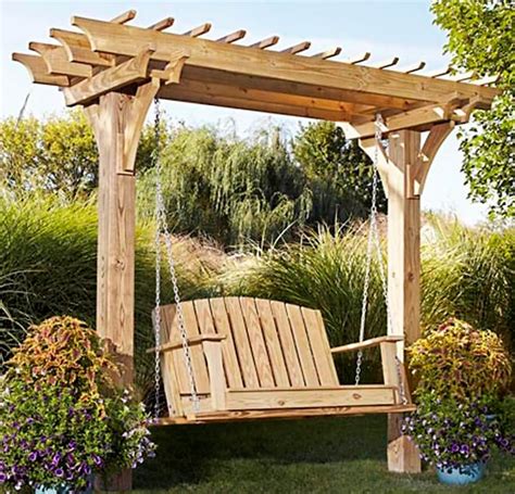 Have You Ever Thought of Adding Swing to Your Pergola ? – Pergola Gazebos: