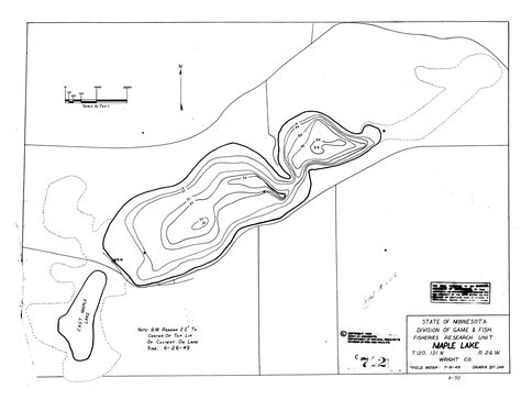 Lake depth maps: Minnesota DNR