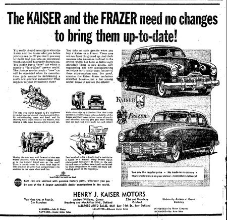 Kaiser-Frazer dealerships - Oakland - LocalWiki