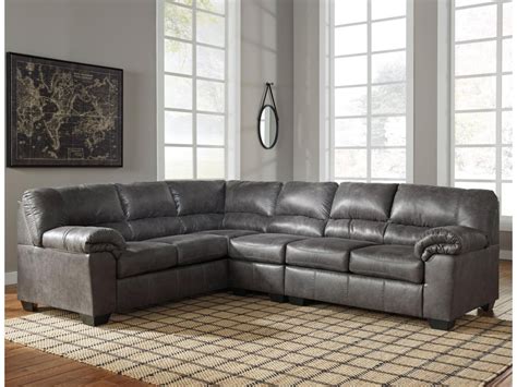 Bladen Contemporary Slate Fabric Sectional W/RAF or LAF Sofa | Marjen ...