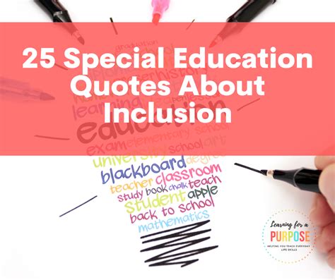 25 Special Education Quotes About Inclusion - Learning For A Purpose