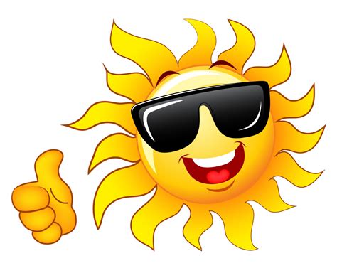 Cartoon Sun With Sunglasses - ClipArt Best