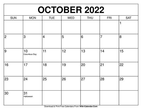 Blank Calendar Template October 2024 Printable - 2024 CALENDAR PRINTABLE