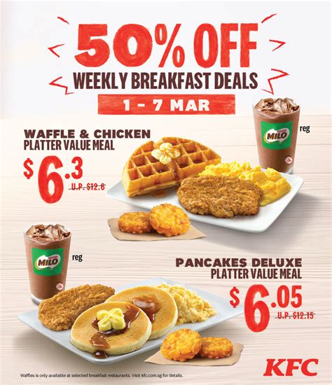 KFC’s Breakfast Items With Iced Milo At Discounted Prices, Including ...